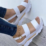 Fashion Wedge Female Platform Buckle Strap Street Summer Outdoor Shoes Punk Beach Wedges Women Sandals Sandalias De