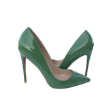 Shoe Heel Sexy Woman High Heel 12 cm Stilettos Women Party Brand Designer Shoes Patent leather Pointed Toe QP055