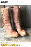 New Women's Boots Autumn and Winter European Style Mid-tube Boots Women's Cross-border Modern Boots Women's Plus Size
