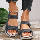 Woman 2024 Trend Summer Retro Roman Sandals Women Pu Casual Wedge Sandals Slippers Women Platform