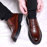 Men Casual Shoes lace up Male Dress Shoes Fashional Men Business Breathable Round Toe Men Casual Shoes outdoor Leather Shoes