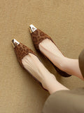 Breakj Temperament High Heels Women 2025 Spring New Light Mouth Single Shoes Small Fragrant Leopard Pattern Evening