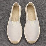 Size 35-45 Women Sewing Flax Shoes Slip on Loafers Casual Shoes Woman Espadrilles Hemp Canvas Flat