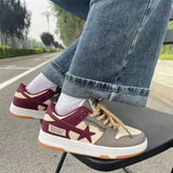 Women's Color Matching Casual Shoes 2023 Woman Vulcanize Sneakers Breathable Sport Walking Running Spring Platform