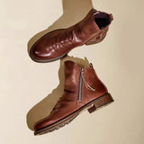 Men's PU Leather Chelsea Boots Fashion High-top Tassel Zip Shoes Spring Autumn Ankle Boots for Men Comfort Plus Size