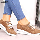Adisputent Summer Women Flats Shoes Female Hollow Breathable Mesh Casual Shoes for Ladies slip on flats Loafers shoes