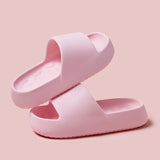 Candy Color Eva Slippers for Women Soft Sole Indoor Home Slippers Woman Non Slip Bathroom House Shoes Couple Cloud
