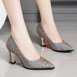 Women Cool Black & White Patent Leather Spring & Summer Slip on Stiletto Heels Lady Fashion Brand Elegant Comfort Pumps
