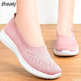 Mesh Women Sneakers Breathable Women Flat Shoes Lightweight Casual Shoes Ladies Lace-up Deportivas Mujer Chaussures