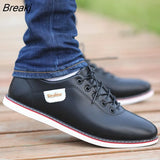 Men's PU Leather Business Casual Shoes Men's Outdoor Breathable Sports Shoes Men's Fashion Loafers Walking