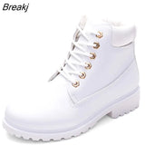 Boots For Women 2023 New Brand Snow Boots Fashion Warm Winter Boots Women Solid Square Heel Shoes Woman Plus Size