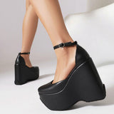Platform Chunky Heels Wedges Pumps 2023 New Spring Summer Fall Great Quality Fashion Gothic Party Women Sandal
