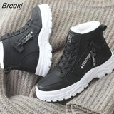 Women Winter 2023 Snow Boots New Fashion Style High-top Shoe Casual Woman Autumn Waterproof Warm Female High Quality White