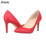Shoes 2023 Women Pumps Fashion 9cm High Heels Pointed Toes Black White Shoe Women Wedding Shoes Ladies