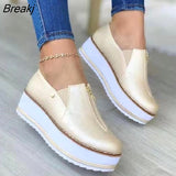 sale Casual Shoes Comfortable New Women Lace Up Wedge Sports Sneakers Vulcanized Platform zapatillas mujer Plus size