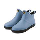 Fashion Men and Women Waterproof Short Rain Boots Non-slip Kitchen Water Shoes Thick-soled Fishing Rubber Shoes Size