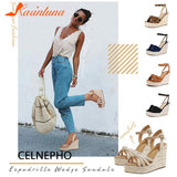 Platform Sandals For Women Wedges Ankle Strap Open Toe Espadrille Wedge Summer Women Sandals Shoes Great
