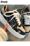 Women Canvas Shoes Casual Vulcanize Sneakers Breathable Sport Walking Running Spring Platform Flats kawaii