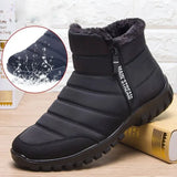 Men Ankle Snow Boots Waterproof Non Slip Shoes for Men Casual Keep Warm Plush Plus Size Couple Footwear Chaussure
