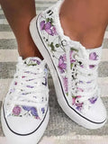 Canvas Shoes 2023 New White Wild Women Large Size Shallow Mouth Lace-up Sports Shoes Casual Flat Women Shoe Femme