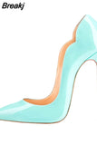 brand shoes plus size 33-45 pointed 12cm high stiletto heels 10cm 8cm shallow fashion classic women pumps QP042