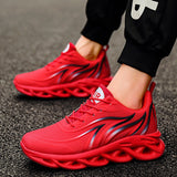 Men's Sneakers Fashion Mesh Casual Shoes Lightweight Comfortable Running Shoes Lac-up Vulcanize Walking Shoes Zapatillas