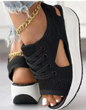 Breakj Hed Sandals Women 2025 Summer New Large-Size Sports Sandals Laces With Rocking