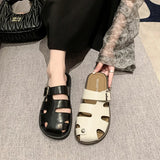 Rome Slippers Women Flats Platform Shoes Summer Open Beach Flip Flops 2024 Fashion Slingback Sandals Walking Mujer