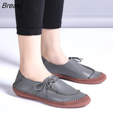 New Plus Size Women's Shoes Fashion Lace up Casual Flat Loafers Female rubber soft sole Walking Shoes zapatillas