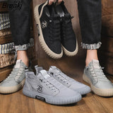 Men Shoes Comfortable All-match Sneakers Men's Summer Breathable Ice Silk Cloth Casual Walking Shoes Outdoor Sports