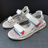 Sandals, Women's Summer 2024 New Fashion Casual Flat Soft Leather Soft Sole Beach Women's Shoes, Platform