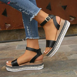 Women's Sandals Shoes 2023 Platform Elegant Summer Size 43 High-heeled Heel Sandal Female Woman Wedge Womens
