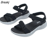 New Wedge Platform Sandals Women Retro Soft Sole British Sport Sandals Female Thick Bottom Breathable Comfortable