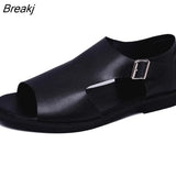 Summer Men's Sandals 2023 Casual Beach Men's Casual Shoes High-quality Leather Men's Sandals