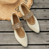 Breakj Flat-Bottomed Ballet Flat-Soled Single-Shoe Girl Knitted Pregnant Women's Shoes Light-Mouthed Boat Shoes Bean