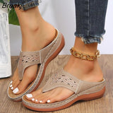 Women Flats Slippers 2023 New Summer Fashion Sandals Casual Wedges Shoes Dress Shallow Flip Flops Female Slides Zapatos De