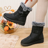 2023 New Waterproof Winter Boots Women Couples Non Slip Platform Snow Boots Woman Warm Long Plush Ankle Booties Size