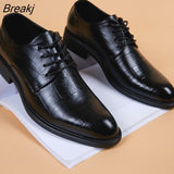 Black Men Suit Shoes Party Men's Dress Shoes Italian Leather Zapatos Hombre Formal Shoes Men Office Sapato Social