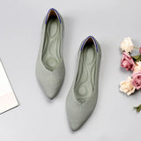 Fashion Knit Slip on Flat Shoes Women Mesh Loafers Stretch Ballet Shallow Flats Dress Shoes Moccasins Comfort Ballet