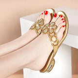 Women With Diamond Slippers Wear New Diamond Sandals In Summer, Flat Sandals, Sexy