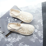 Women's Round Toe Flat Shoes Dress Comfortable Knitting Ballet Flat Casual Shoes Walking Flat Shoes Office Shoes Moccasins