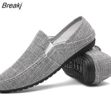 breathable male flat shoes 2023 new summer new casual driving shoes lightweight wear-resistant slippery lazy shoes