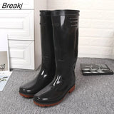 Men Rain Boots Workplace Kitchen Waterproof Anti-skip Anti-oil Labor Shoes Male Rainy Car Washing Men's Shoes