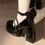 Women Pumps Platform High Heels Ankle Strappy Casual Office Shoes Spring Summer Block Heels mary jane shoes heels