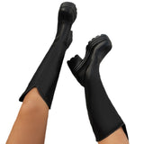Breakj Women In The Fall Of 2025 New Large-Size Thick And High-Tick Bottom But Knee