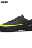 Men Soccer Shoes Turf Black Kids Cleats Training Football Boots High Ankle Sport Sneakers Size