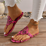 Women's Sandals Summer 2024 Summer Flat Sandals Women Shoes Cut Out Slipppers Woman Casual Shoes Flip Flops Thong Beach