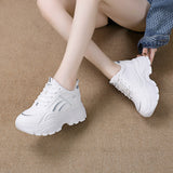 Brand Designer Women's Casual Shoes Thick Sole Anti Slip Lace Up Sports Shoes Student Running Shoes Women's