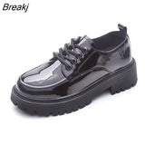 Fashion Sweet Ladies Shoes Genuine Leather Women Flats Thick Sole Cow Leather Brand Ladies Loafers