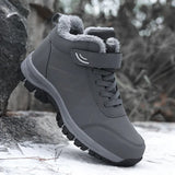 Hiking Shoes Boots for Men Women Keep Warm Plush Non-slip Caminhadas Trekking Ankle Boots Waterproof Sneakers Casual